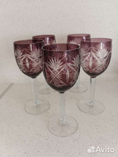 Фужеры хрустальные СССР