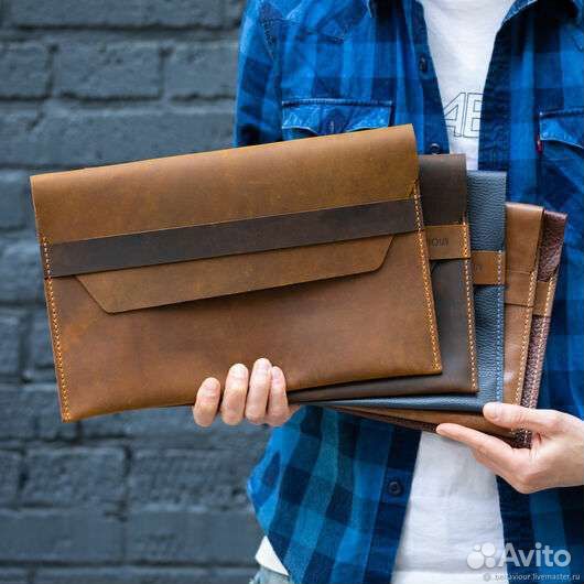 Чехол для MacBook из натуральной кожи