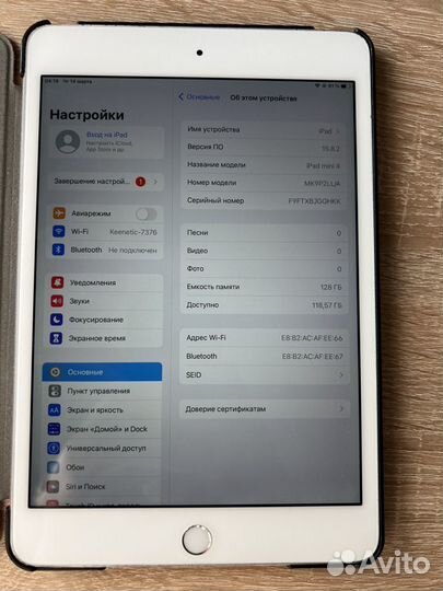 iPad mini 4 128gb