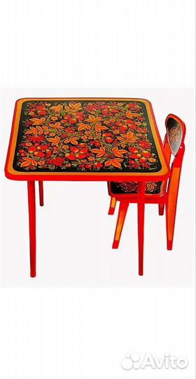 Детский стол и стул