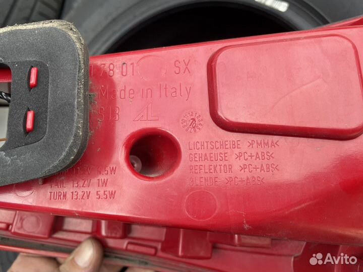 Фонарь правый задний audi q5 дорест