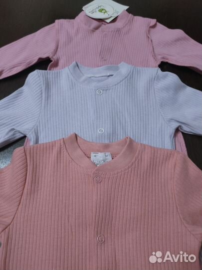 Новые комбинезоны/слипы для новорожденных девочек