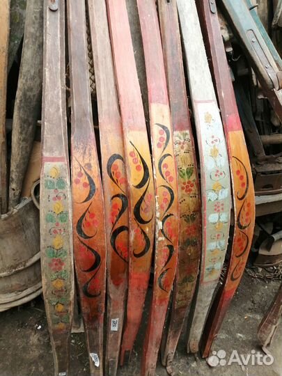 Коромысло расписное старинное