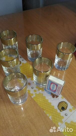 Стопочки 6,стаканы 6