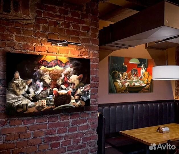 Картина Коты играют в покер