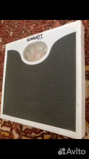 Весы напольные механические, scarlet