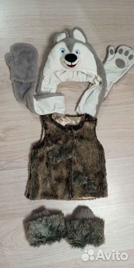 Костюм карнавальный собака хаски волк