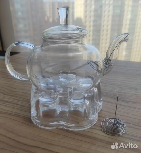 Чайник со свечками