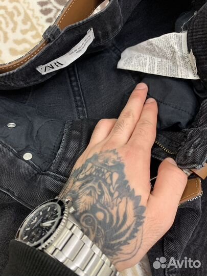 Джинсы скинни zara черные