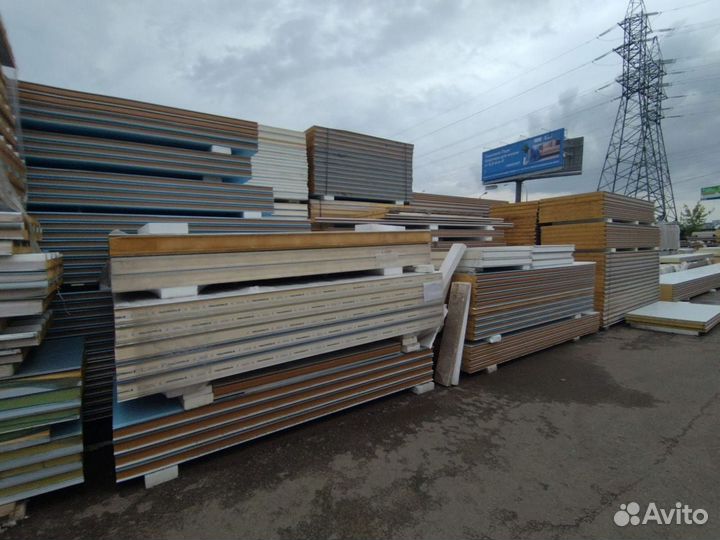Сэндвич-панели 30000 м2 в наличии