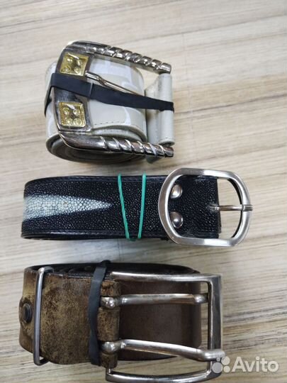 Ремень из кожи ската