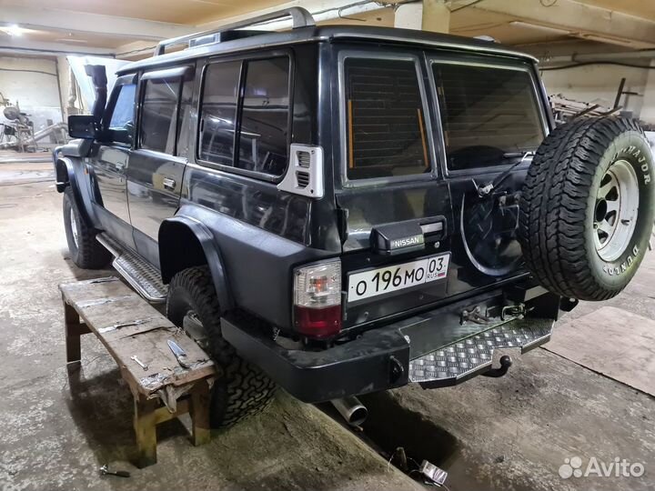 Силовой бампер Nissan Patrol/Safari Y60 (задний)