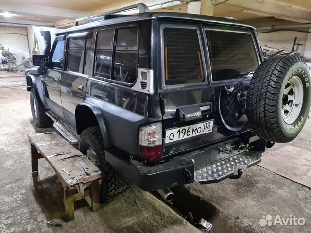 Силовой бампер Nissan Patrol/Safari Y60 (задний)