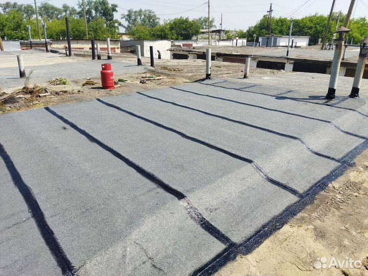 Ремонт мягкой кровли крыши гаража