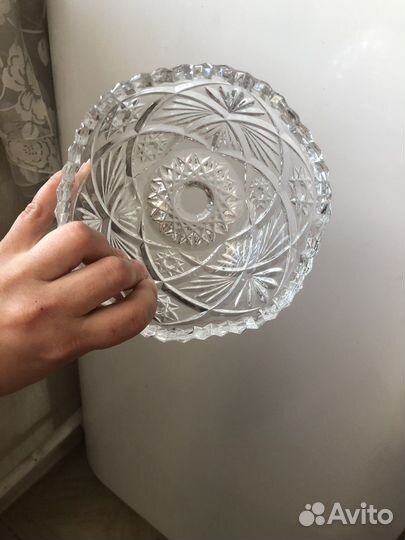 Хрустальная ваза/конфетница СССР