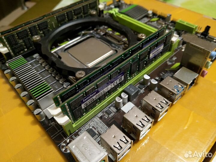 Материнская плата X79 / E5-2640 / E5-1650 / 16 GB