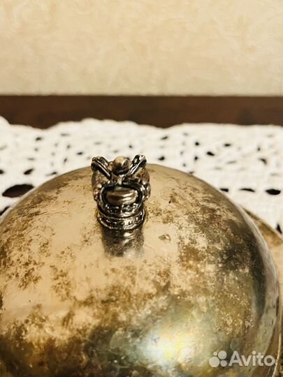 Масленка из латуни с короной 19 в