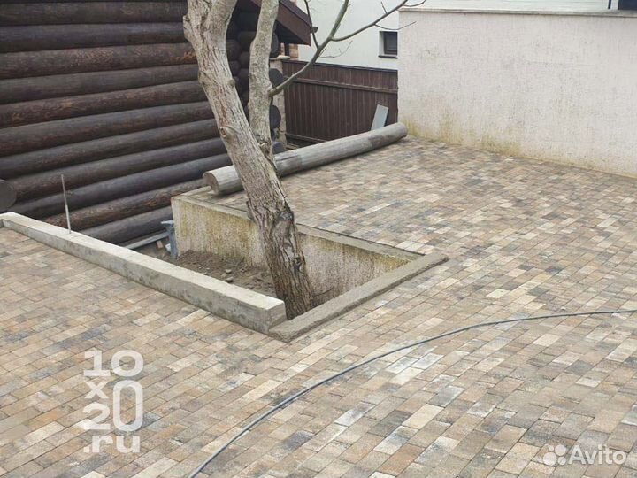 Тротуарная плитка, брусчатка, бордюры