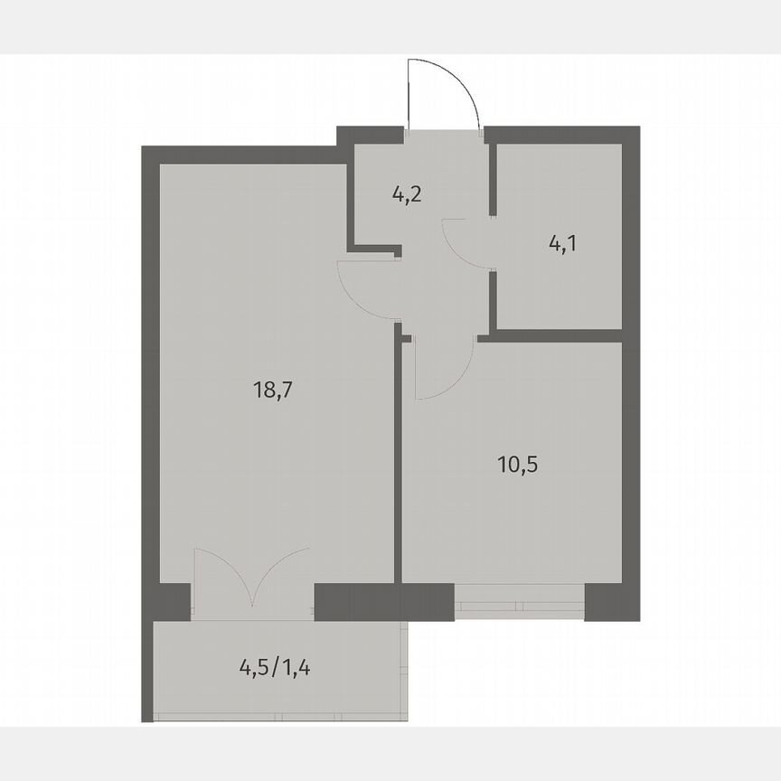 1-к. квартира, 39 м², 5/11 эт.