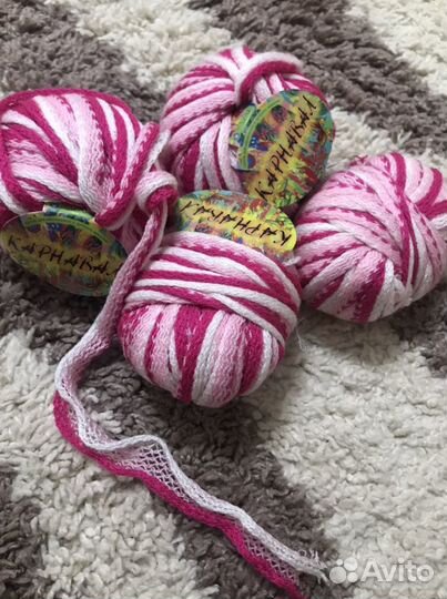 Нитки для вязания, подойдет для декора вяз