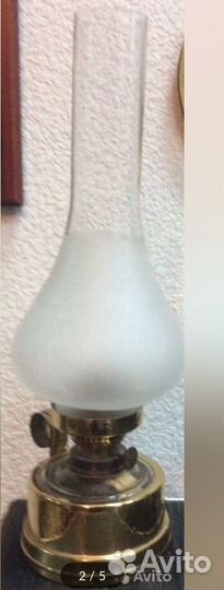 Антикварная керосиновая лампа (Германия) фитиль по