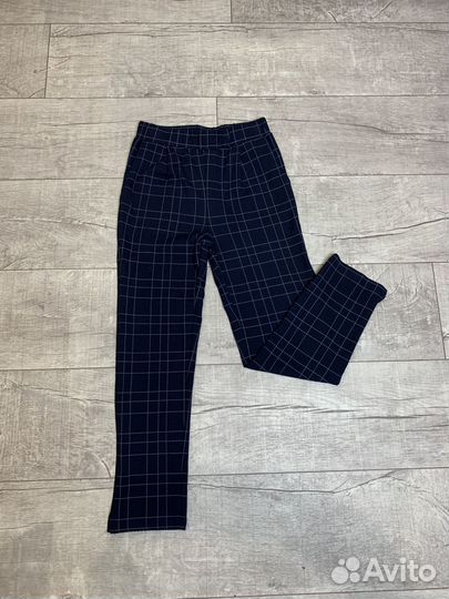 Брюки в клетку акула