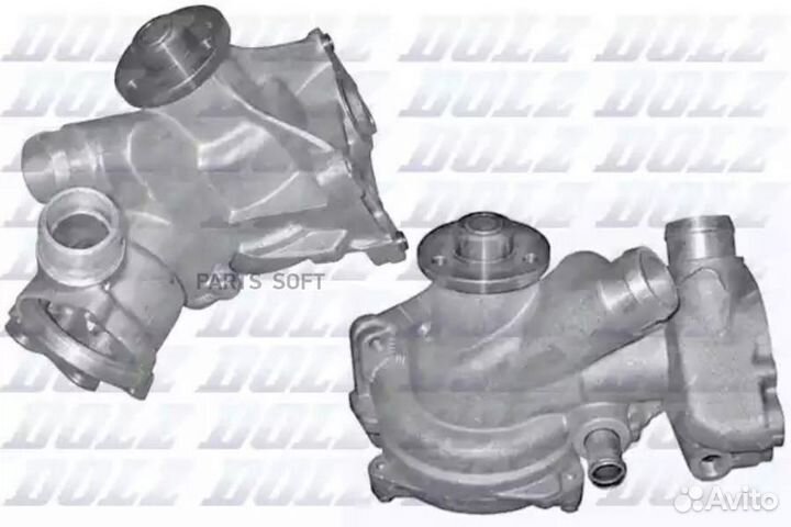 Водяная помпа mercedes W124/W140/W202 mot.M104 2.8-3.2