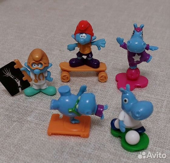 Смурфики и бегемоты 2022,натунс из киндер сюрприза