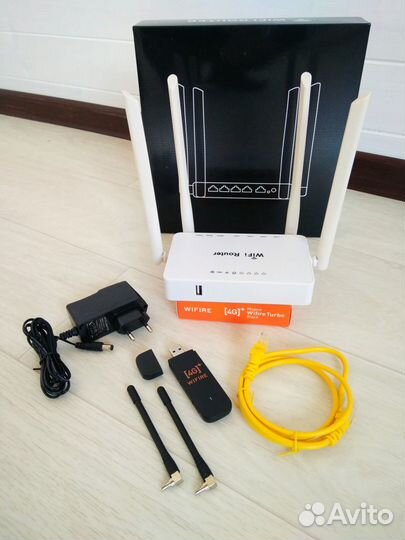 Комплект для 4G 3G интернета wifi (роутер+модем)