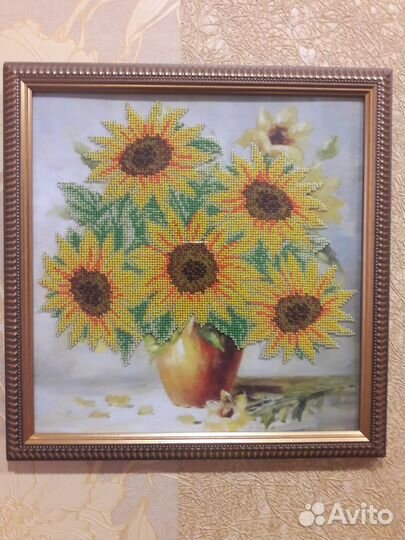Картина вышитая бисером