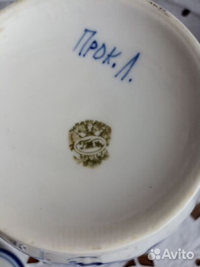 Чайник заварочный большой СССР Гжель