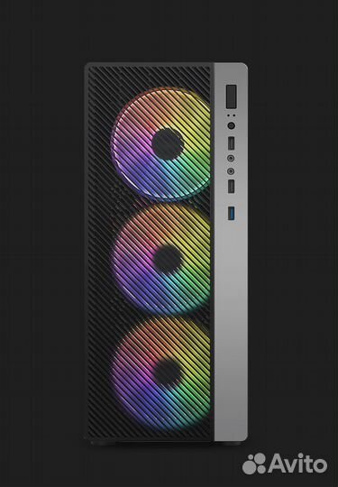 Корпус ATX/ Evesky+4шт. RGB