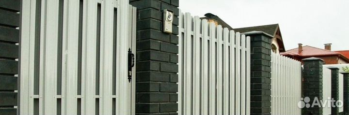 Шахматный штакетник