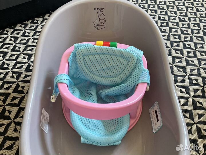 Ванночка для купания с гамаком и сиденьем