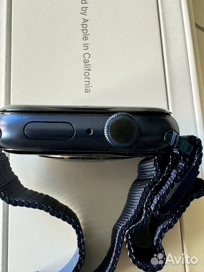 Часы apple watch 6 44 mm blue