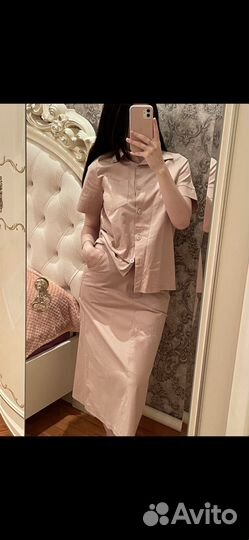 Костюм рубашка с юбкой