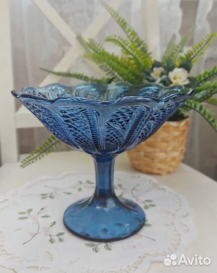 Фруктовница на ножке СССР