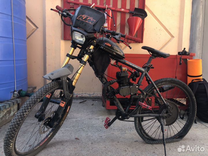 Велосипед с бензиновым мотором F80