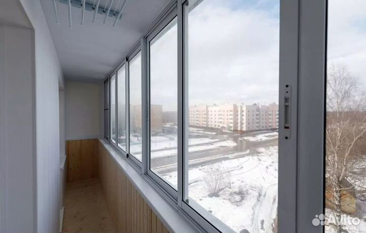 Остекление холодное с обшивкой