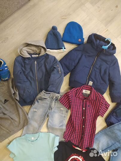 Огромный пакет вещей для мальчика 98-104