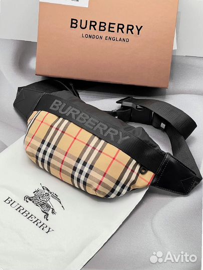 Барсетка Burberry — натуральная кожа, люкс