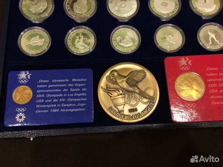 Набор монет Олимпиада 1983 США и 1984 Югославия