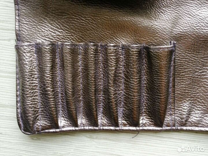 Чехол для кистей для макияжа Mac коричневый