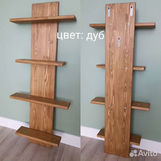 Полка в ванную из массива