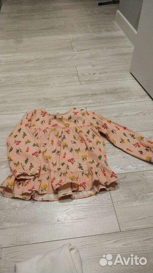 Рубашка вельветовая для девочки 104-110 р