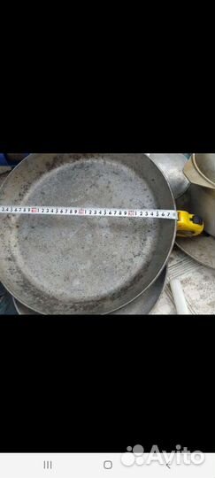 Старинная сковорода редкая огромная