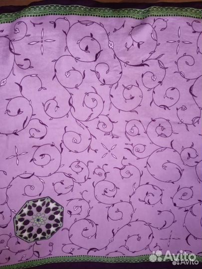 Винтажный платок СССР шелковый