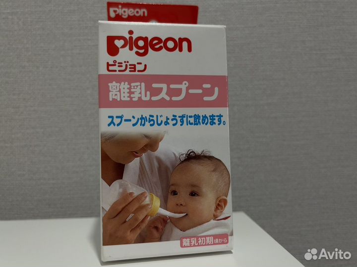 Набор бутылочка с ложечкой pigeon