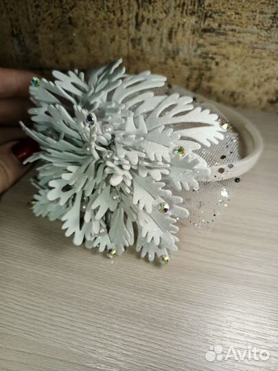 Ободок снежинка