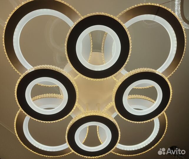 Светодиодная люстра 394W с пду 2 года гарантия